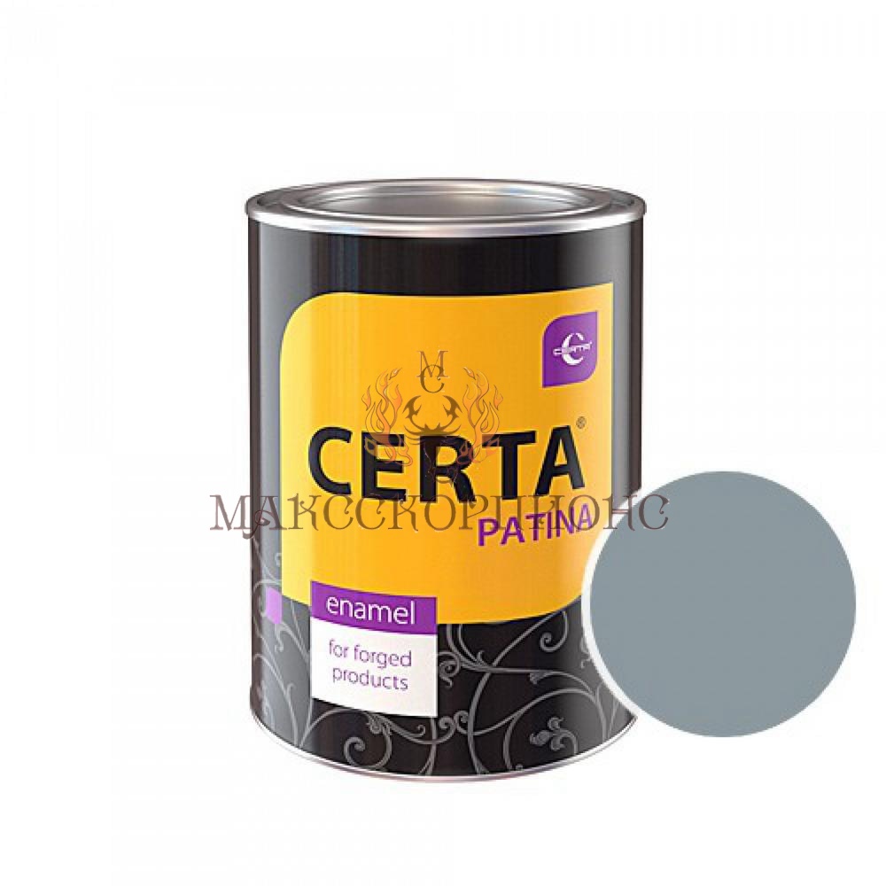 КУЗНЕЧНЫЕ КРАСКИ- CERTA-PLAST с эффектом металлик-0.8 кг - ЦВЕТ: серый 150°C
