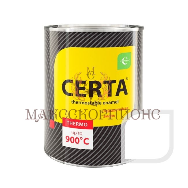 Термостойкая эмаль CERTA до +1000°С -0.8кг-ЦВЕТ: белый 400°C