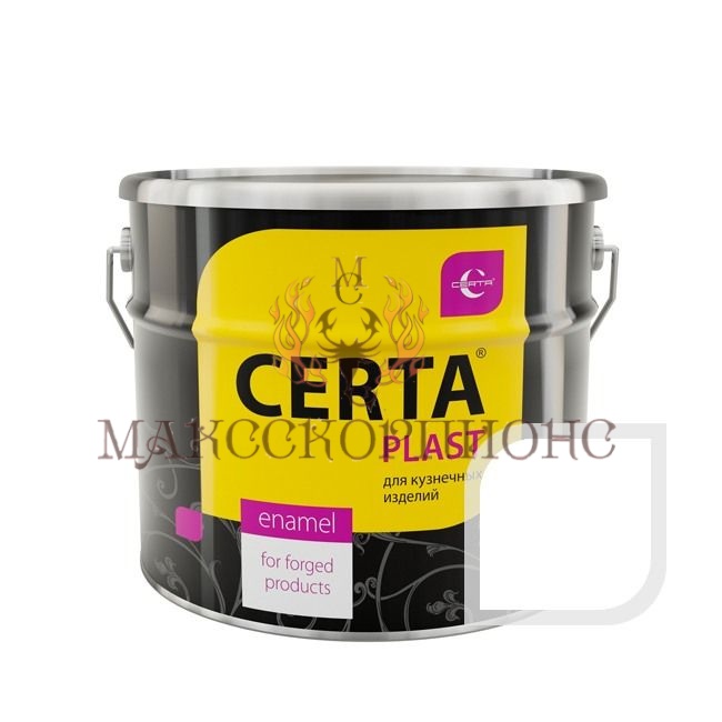 CERTA-PLAST глубокий матовый 10 кг.- ЦВЕТ:белый 150°C